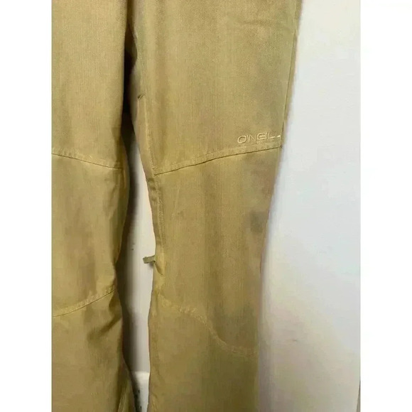 O’Neil Outerwear waterproof 10kmm Relaxed Bootcut Size M Snowboard Pants Khaki - Picture 3 of 8